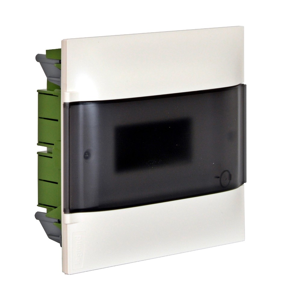 134158 Табло за вграждане в зидария 8 мод., прозр. врата, с PEN, Practibox S, Legrand