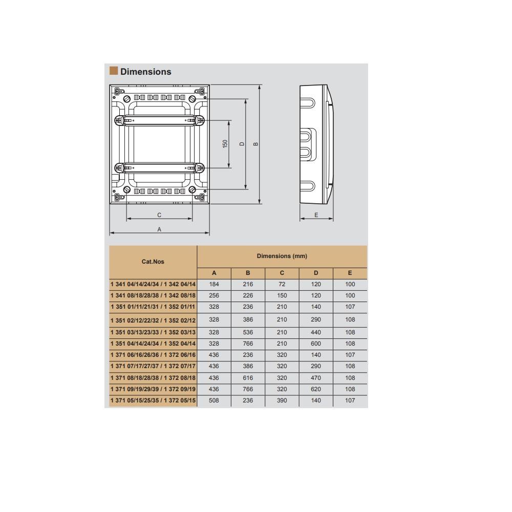 134214 Табло за открит монтаж, 4 модула, прозрачна врата, PE+N шини, Practibox S, Legrand_small