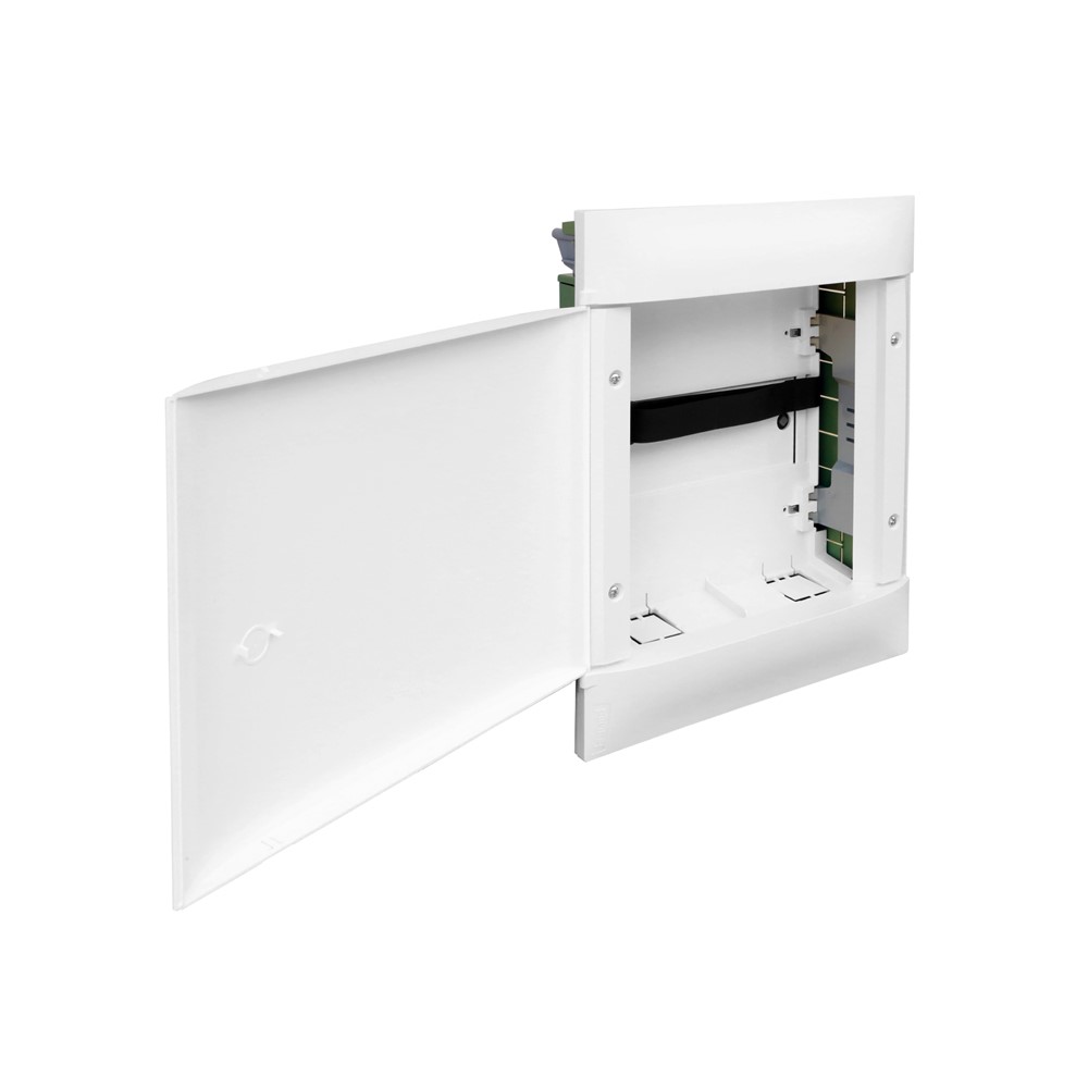 135722 Табло PractiboxS Multimedia 2X12M, вграден монтаж гипсокартон, бяла врата, Legrand