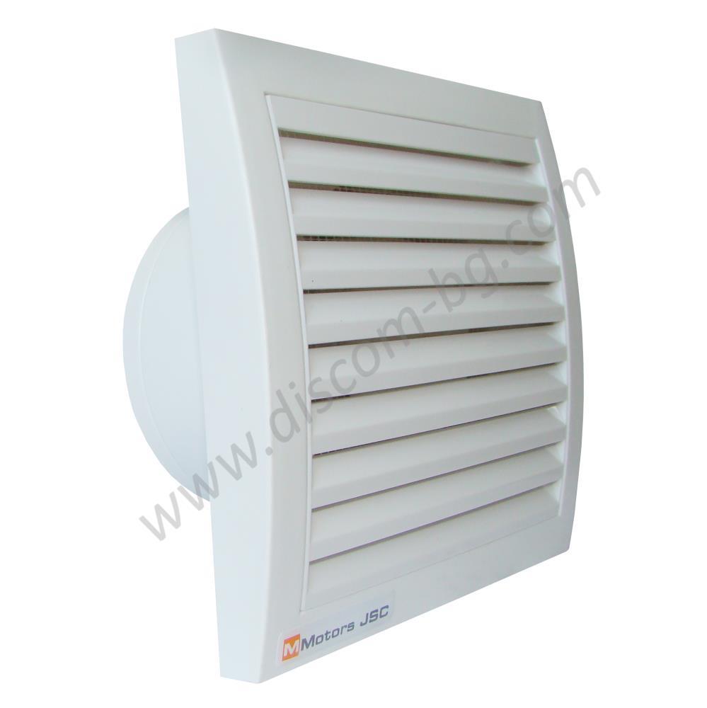 1368 Вентилатор ММоторс с клапа MM 100/105 квадратен серия ММ GOLD