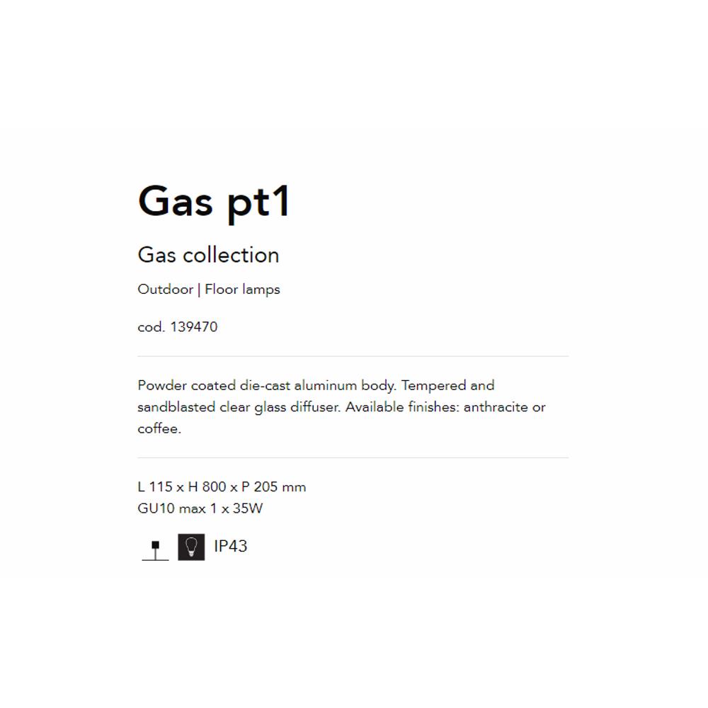 139470 Gas Градински стълб GU10 max 1 x 35W, IP43 Ideal Lux_small