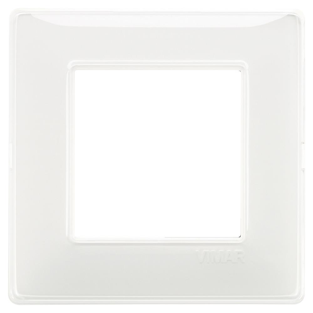 14642.41 Декоративна рамка Plana,1x (2М), Reflex Reflex snow, Vimar