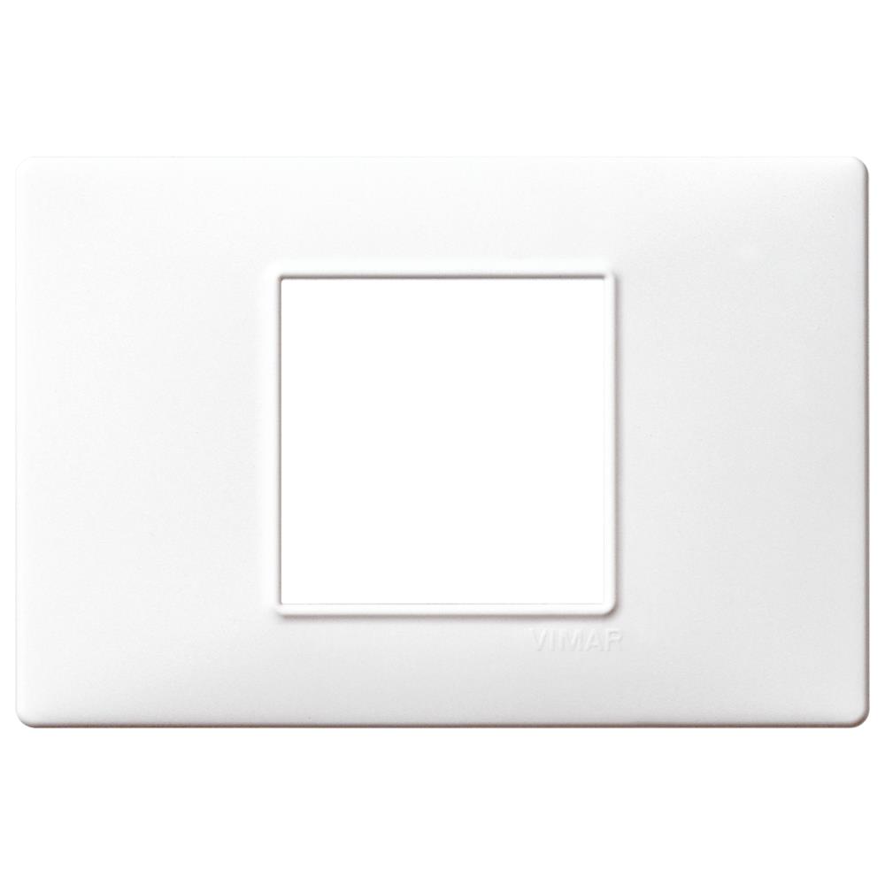 14652.01 Декоративна рамка Plana,  2M центр. за 3M конзола, Technopolimer White, Vimar