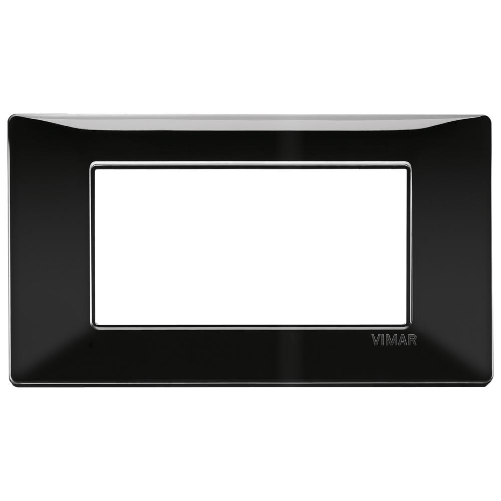 14654.05 Декоративна рамка Plana, 4М, Technopolimer Black, Vimar