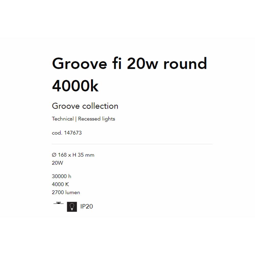 147673 Луна GROOVE FI 20W ROUND 4000K Ø168xH35 mm 30000 h 1900 lumen IP20 Ideal Lux_small