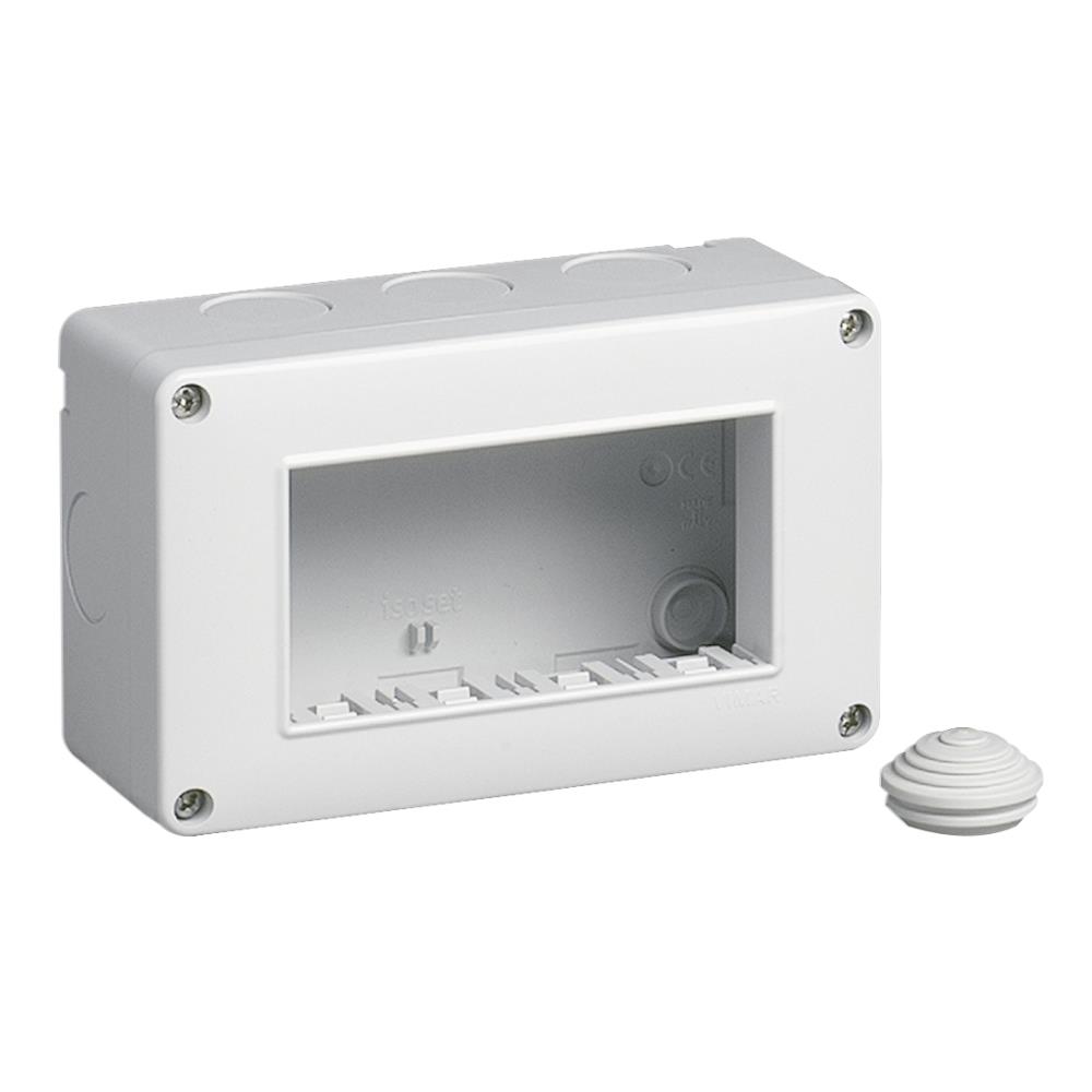 14804 IP40 Конзола за открит монтаж 4M Vimar за Eikon, Plana