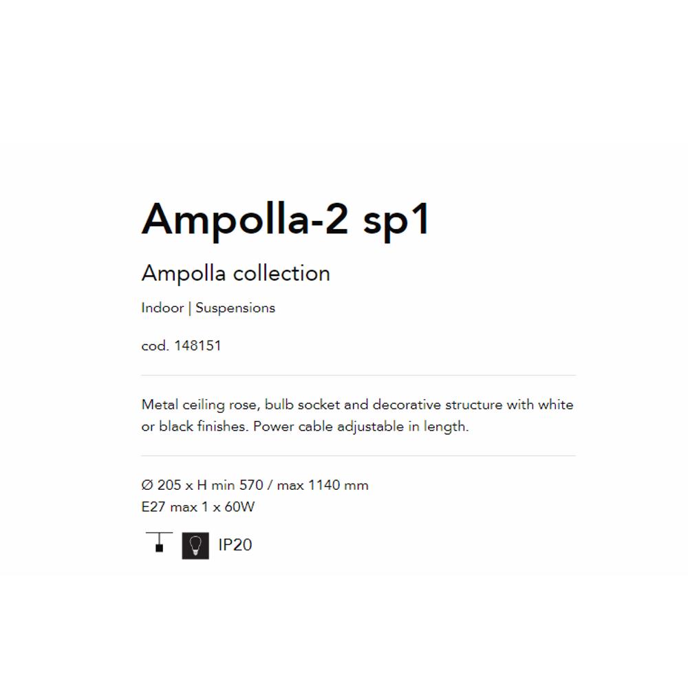 148151 Ampolla Пендел, E27 max1x60W, IP20, Ideal Lux_small