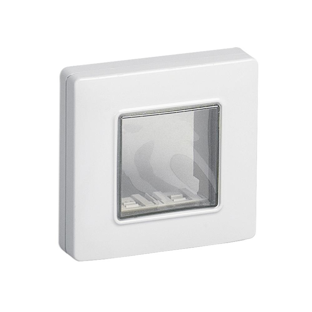 14932.01 Влагозащитен капак Isoset, IP55 2M, с монтажни винтове, за рамки Eikon и Plana, white, Vimar