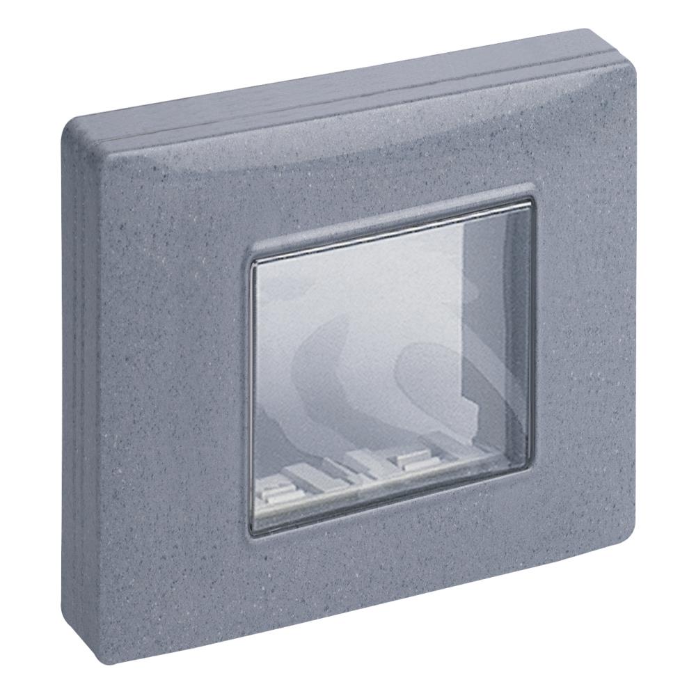 14932.14 Влагозащитен капак Isoset, IP55 2M, с монтажни винтове, за рамки Eikon и Plana, granite grey, Vimar