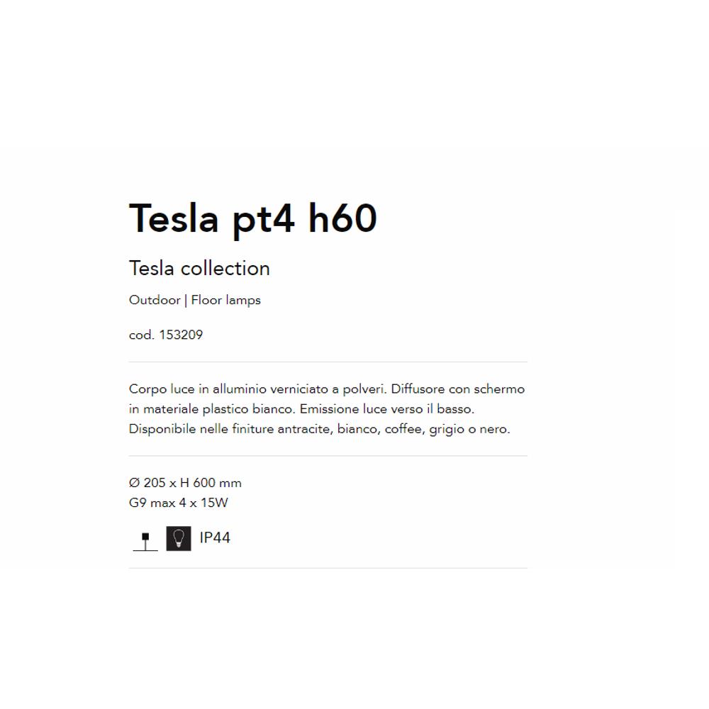 153209 Tesla Градински стълб G9 max 4 x 15W, IP44 Ideal Lux_small