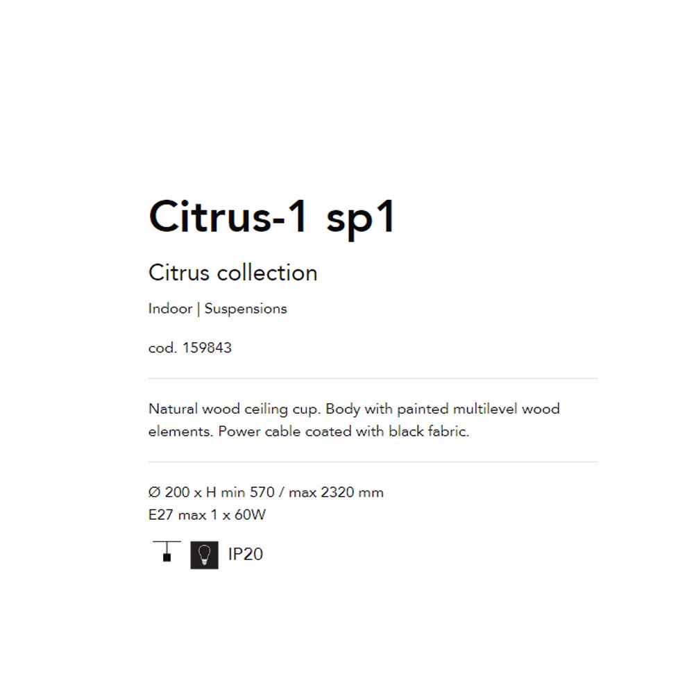 159843 Citrus Пендел, E27 max1x60W, IP20, Ideal Lux_small