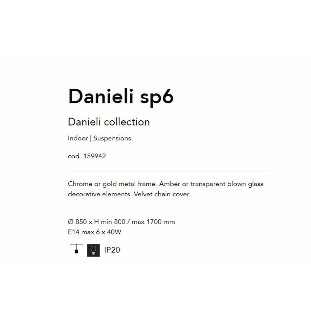 159942 Danieli Полилей, E14 max6x40W, IP20, Ideal Lux_small