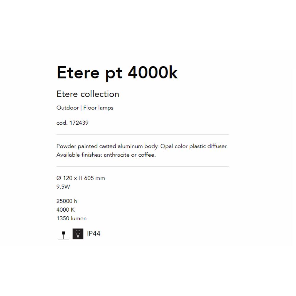 172439 Etere Градинска стълб LED 10,5W, 785Lm, IP44 Ideal Lux_small