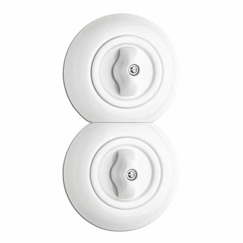 173088 Крайна рамка Ø 82,0 mm, порцелан, бял ,THPG_small