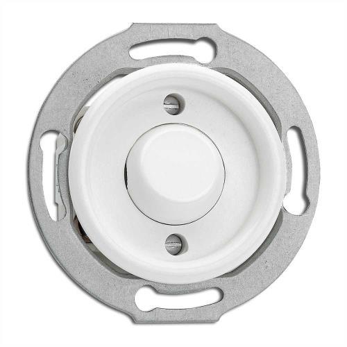 176407 Ключ сх. 1 10AX,AC 250V Ø 7,0 cm, Duroplast, бял, без дек. рамка ,THPG