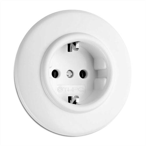 176421 Единична рамка Ø 82,0 mm, Duroplast, бяла ,THPG_small