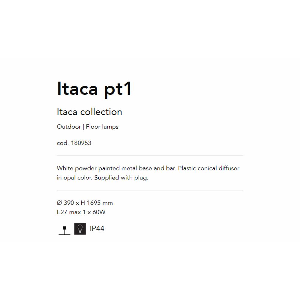 180953 Itaca Градински лампион E27 max 1 x 60W, IP44 Ideal Lux_small