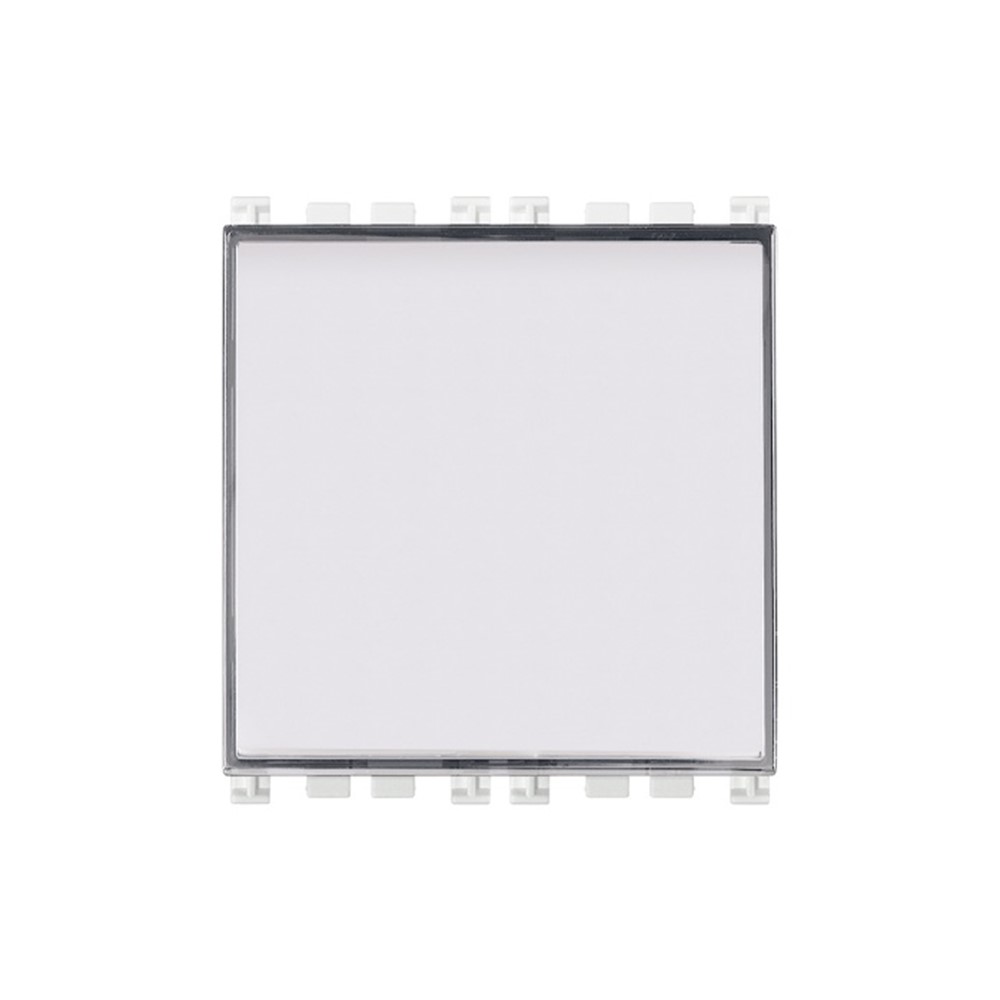 19050.B Механизъм Arké, 2M, 1P NO 10 A 250 V~, за бутон с табелка, светещ, white, Vimar