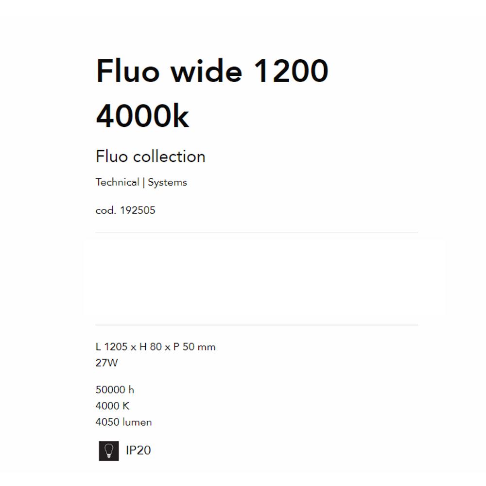 192505 Осветително тяло Fluo wide черен L1205xH80xP50 mm 27W 4000K 4050 Lumen IP20 Ideal Lux_small