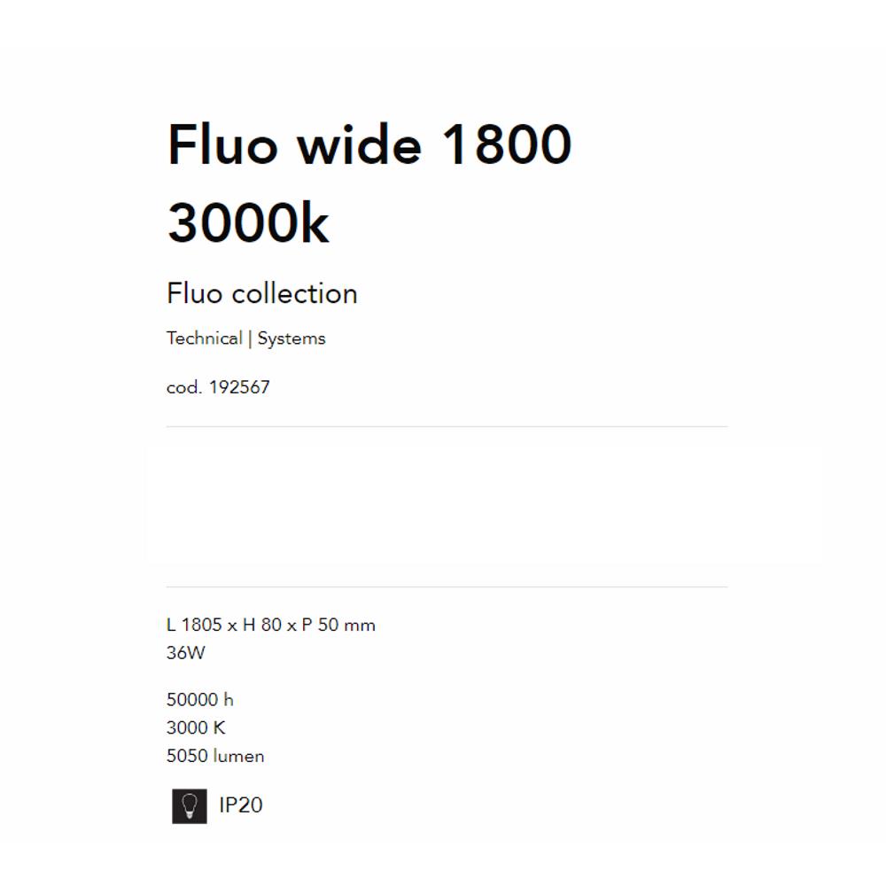 192567 Осветително тяло Fluo wide черен L1805xH80xP50 mm 36W 3000K 5050 Lumen IP20 Ideal Lux_small