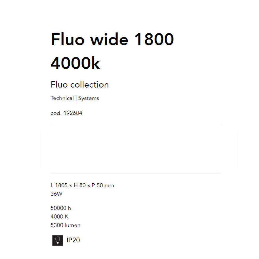 192604 Осветително тяло Fluo wide бял L1805xH80xP50 mm 36W 4000K 5300 Lumen IP20 Ideal Lux_small