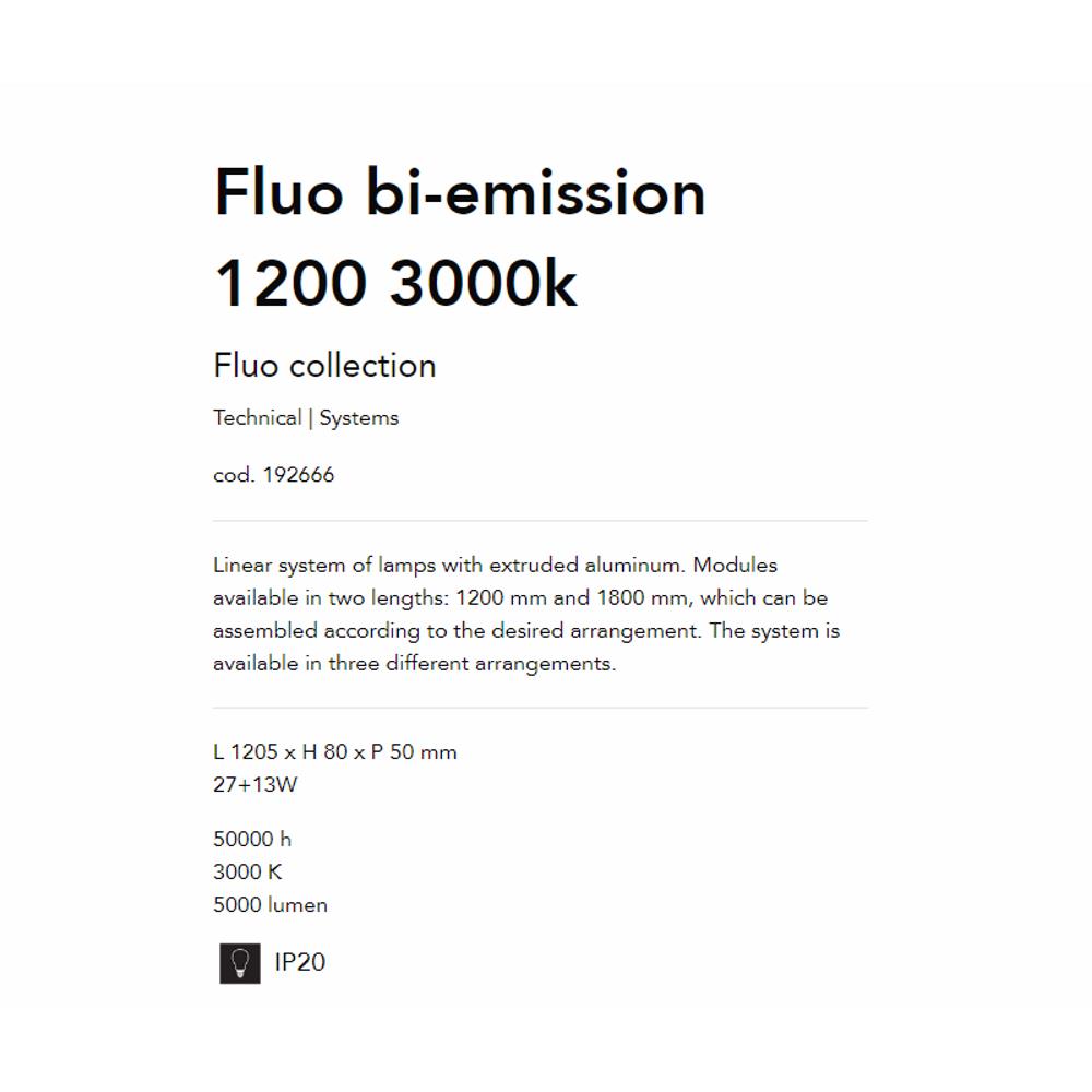 192666 Осветително тяло FLUO BI-EMISSION 1200 3000K WH L1205xH80xP50 mm 27+13W 3250 L IP20 Ideal Lux_small