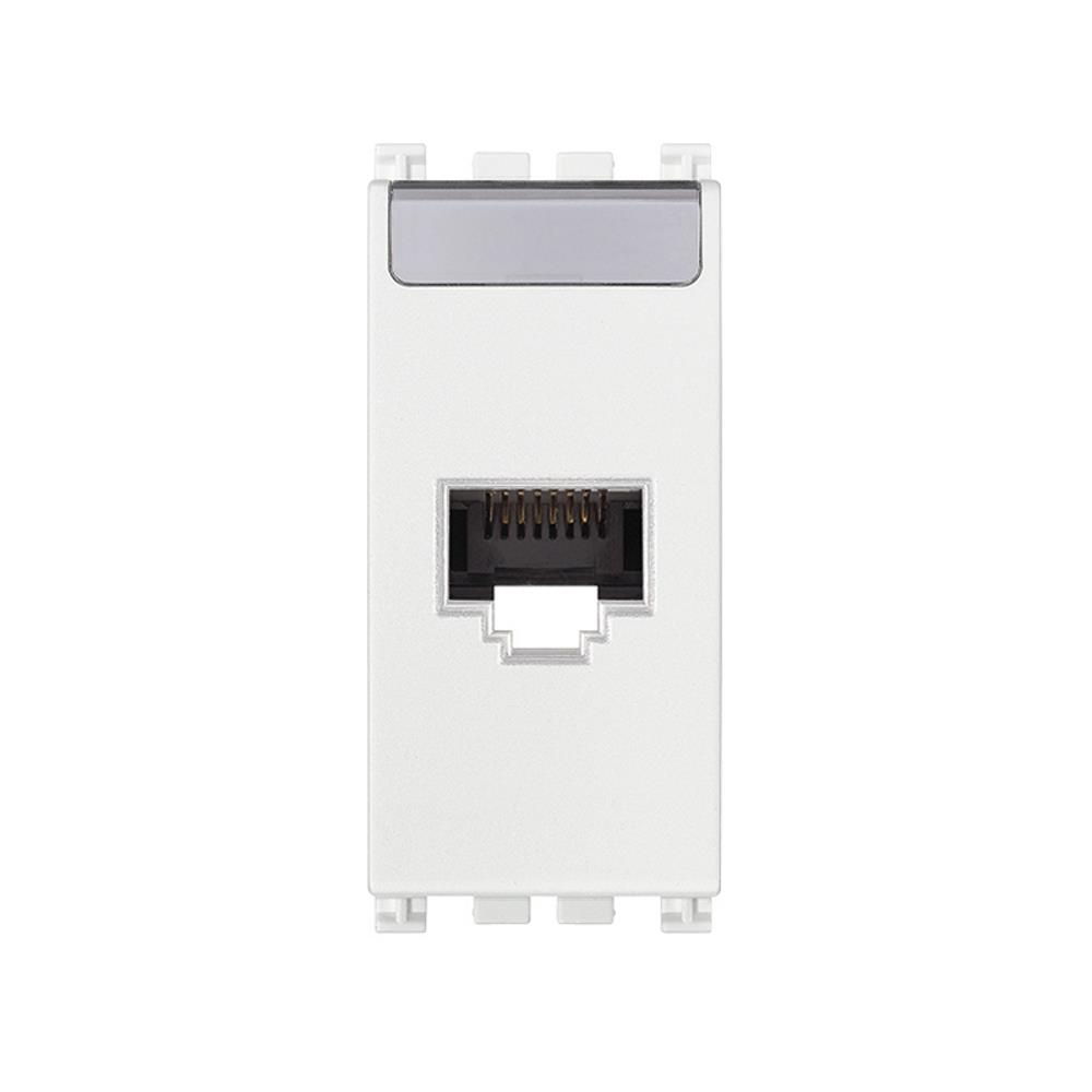 19339.13.B RJ45 Cat6 Netsafe UTP Интернет розетка 1М бял VIMAR ARKE
