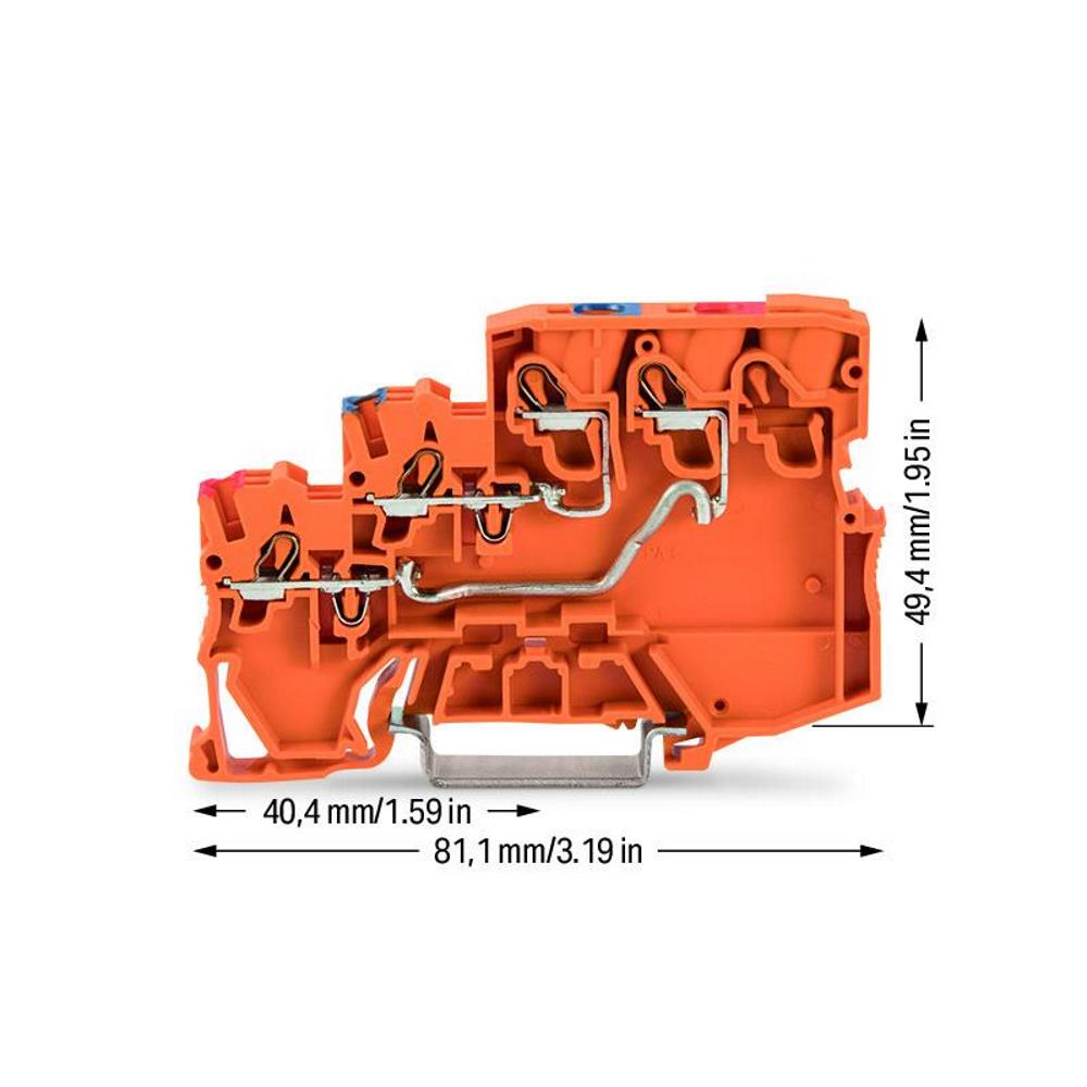 2000-5352 3-проводн. захранваща клема със сензор; Захранване от пулта за управление Wago_small