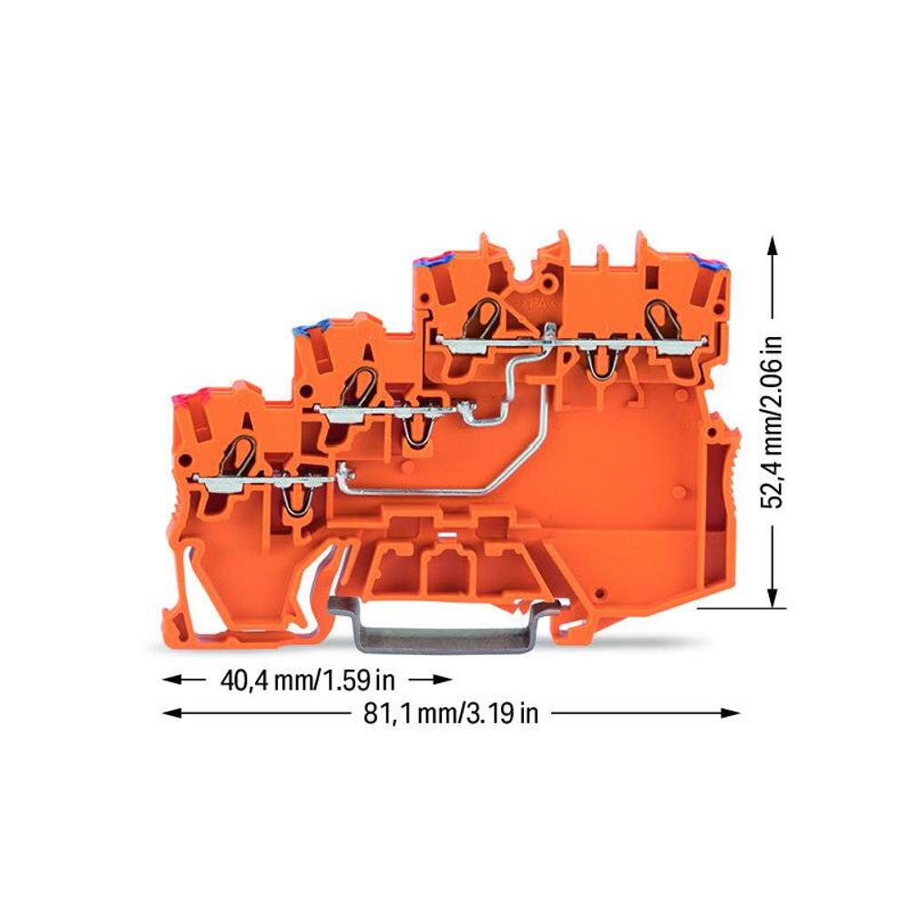 2000-5372 3-проводн. захранваща клема със сензор; оранжев Wago_small