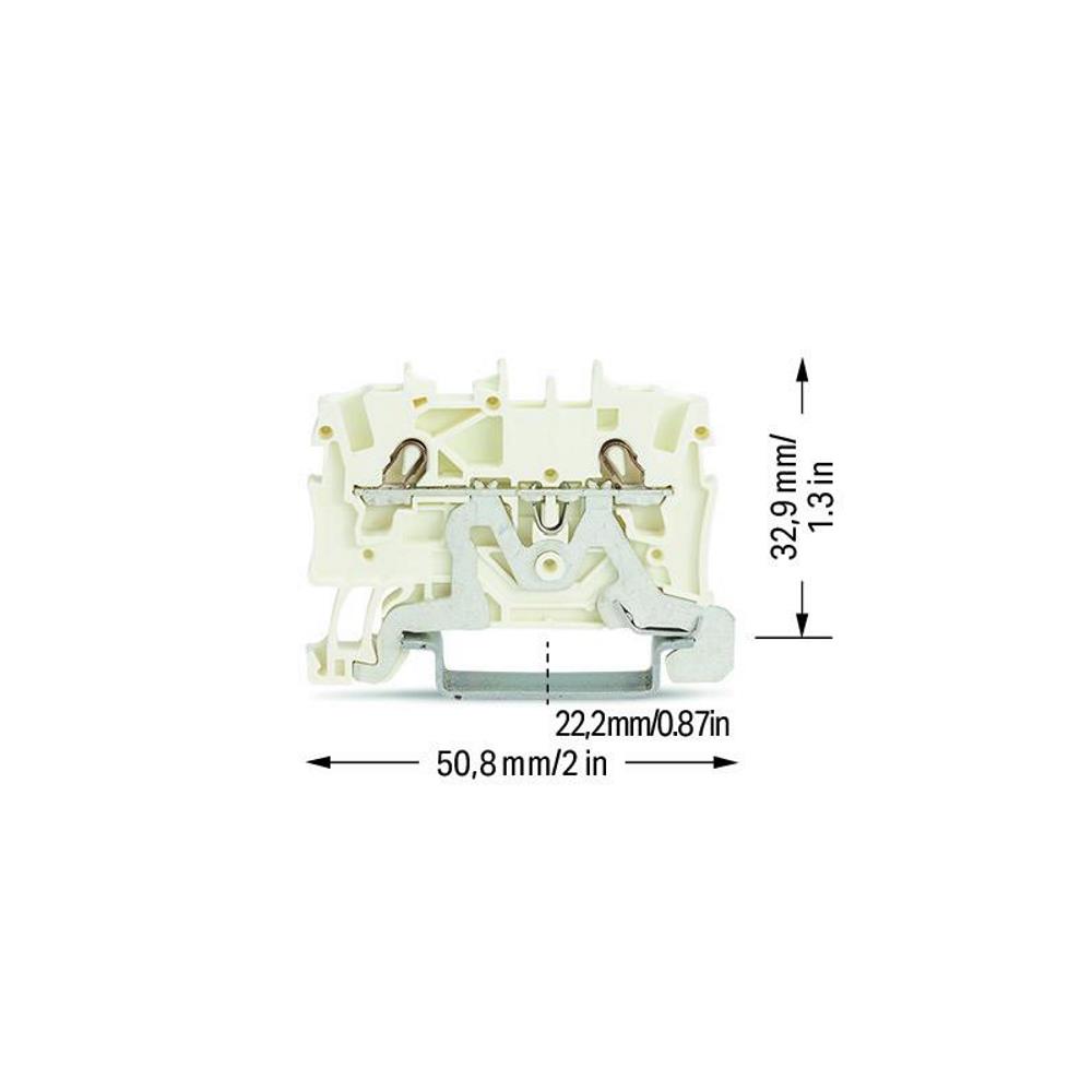 2001-1208 2-проводна екранирана клема; 1,5 mm²; странично и централно маркиране Wago_small