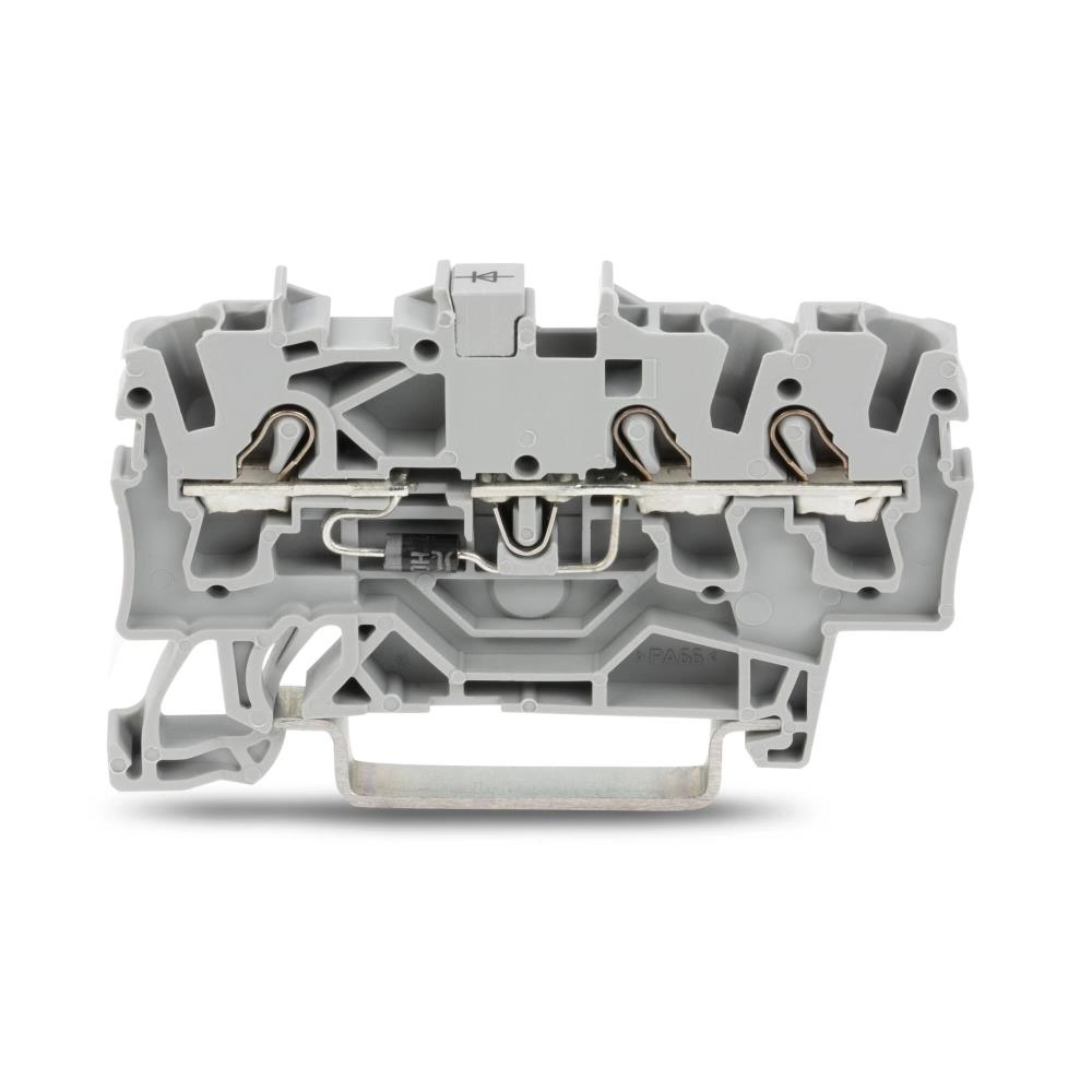 2002-1311/1000-411 Компонентна клема; 3-проводн.; с диод 1N4007; анод, дясна страна Wago