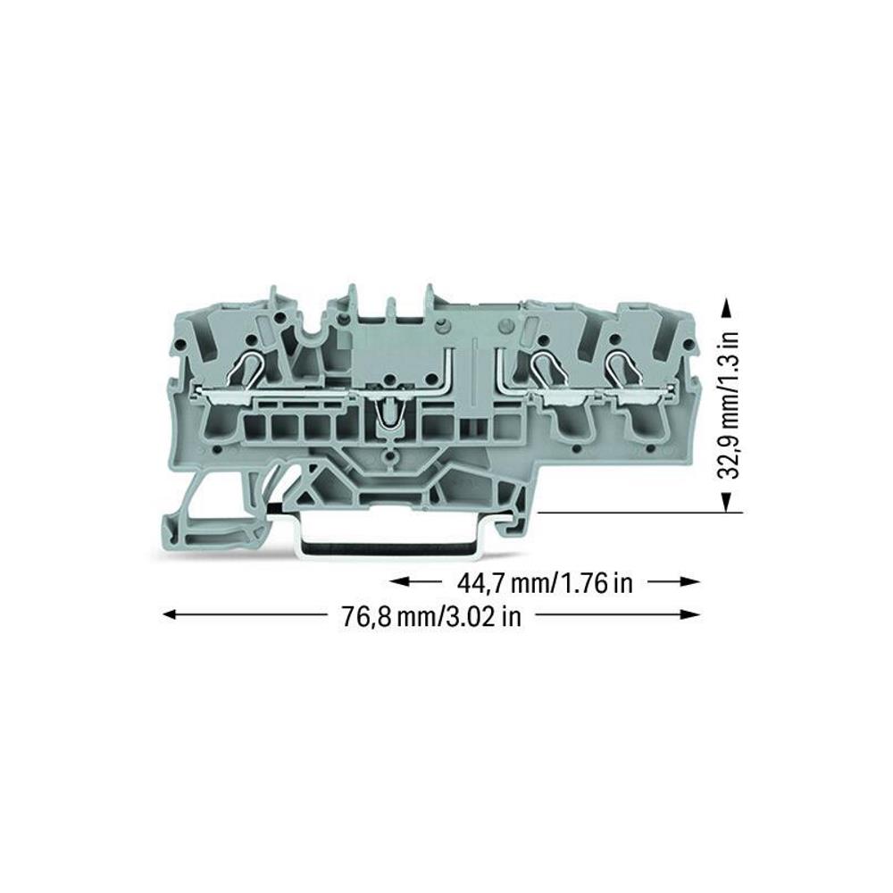 2002-1701 3-проводна проходна клема; 2,5 mm²; с възможност за тестване Wago_small