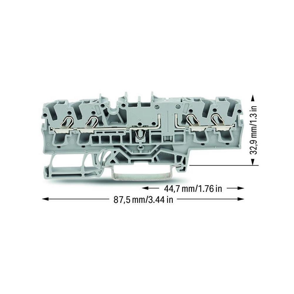 2002-1801 4-проводна проходна клема; 2,5 mm²; с възможност за тестване Wago_small