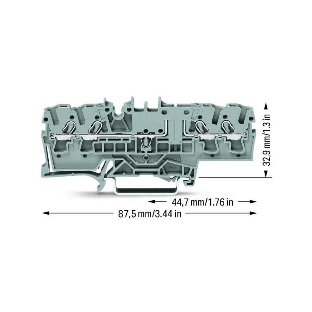 2002-1861 4-проводна базова клема; за DIN шина 35 x 15 и 35 x 7.5; 2,5 mm² Wago_small