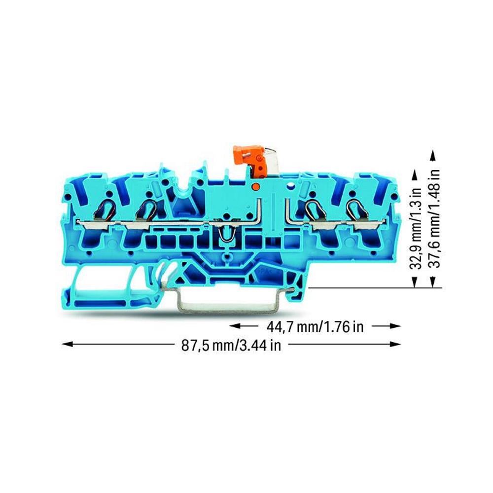 2002-1874 4-проводна разедин. клема за изпитване; с възможност за тестване Wago_small