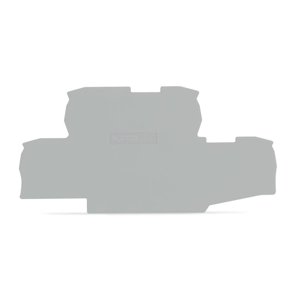 2002-2791 Крайна капачка; 0,8 mm дебелина; сив Wago