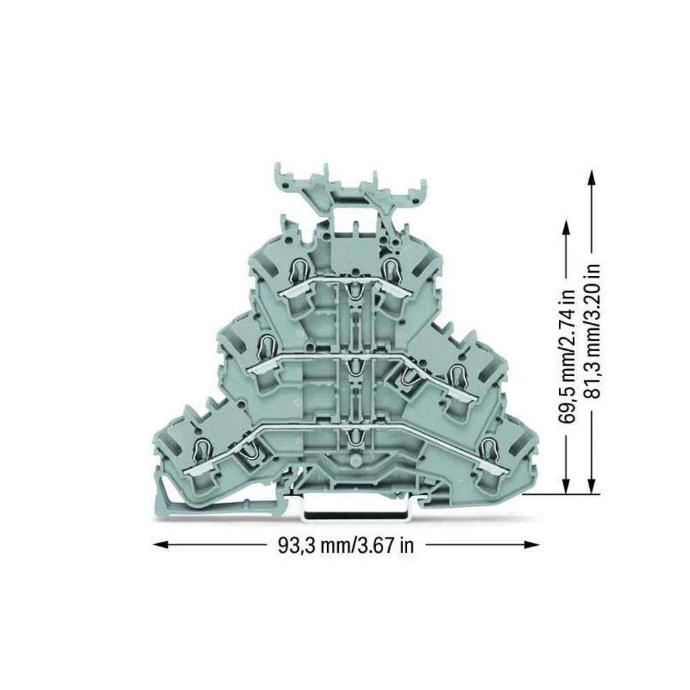 2002-3231 Триетажна клема; Проходна/проходна/проходна клема; L/L/L Wago_small
