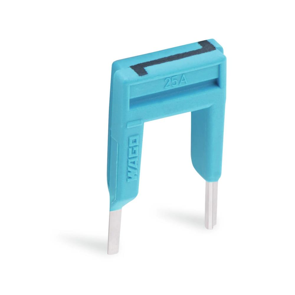 2002-423/000-006 Непрекъснат джъмпер 1-3; 2-пътен; 25A/10,9 mm; изолиран - син Wago