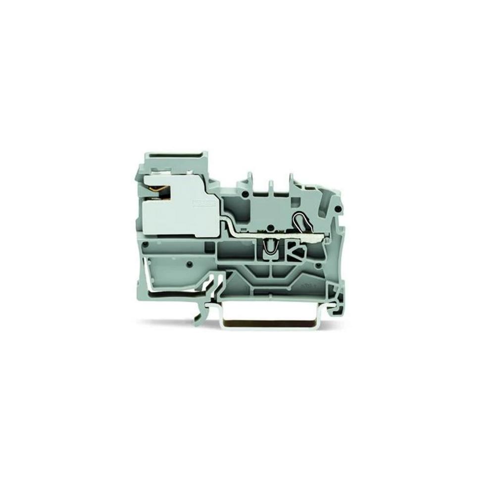 2002-7111 1-проводна клема за изравняване на потенциалите; 2,5 mm²; Push-in 2,50 mm²; сив Wago