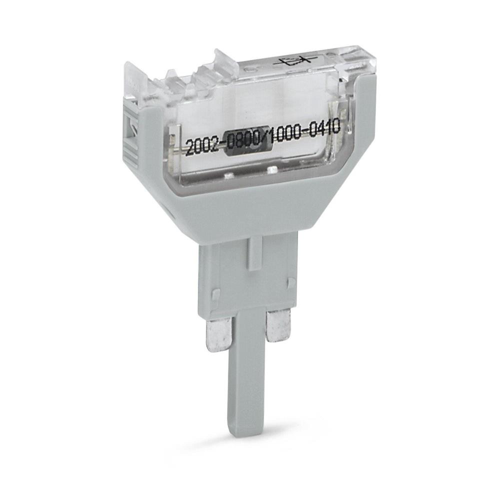 2002-800/1000-410 Компонентен щекер; за базови клеми; 2-полюсен; с диод 1N4007 Wago