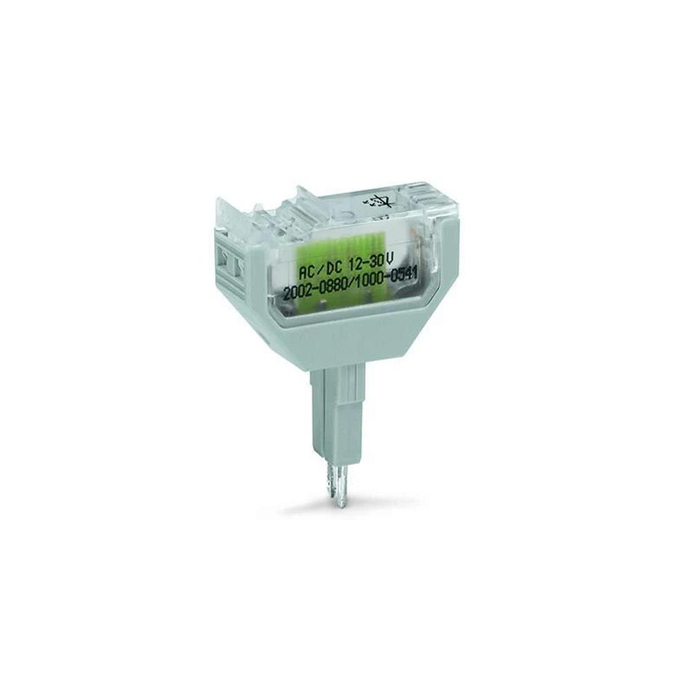 2002-880/1000-542 Компонентен щекер; 2-полюсен; LED (червен); 10,4 mm ширина Wago