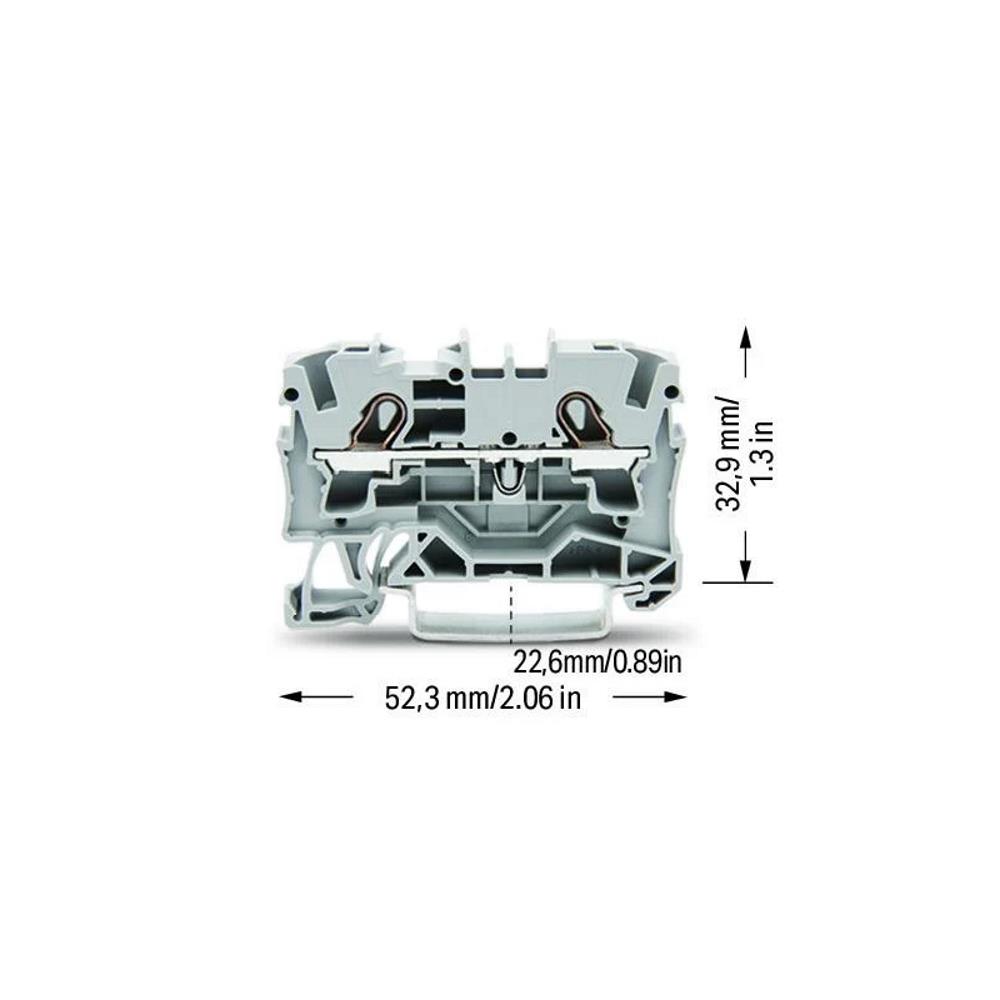 2004-1201 Ред.клема 4,0 mm²/(6,0); 6,2 mm; Ex e II - сив Wago_small