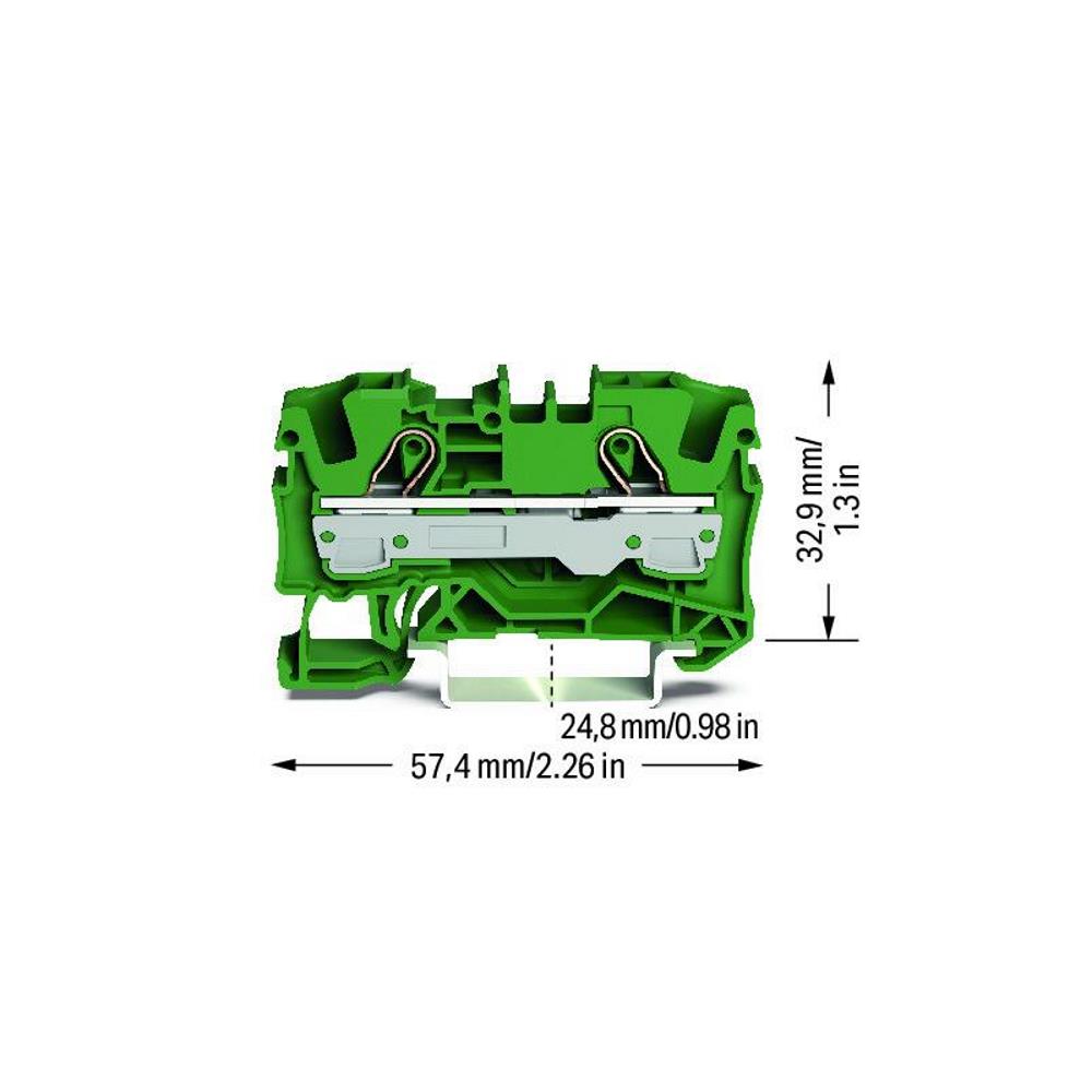 2006-1201/000-001 Ред.клема 6,0 mm²/(10,0); 7,5 mm; Ex e II - зелен Wago_small