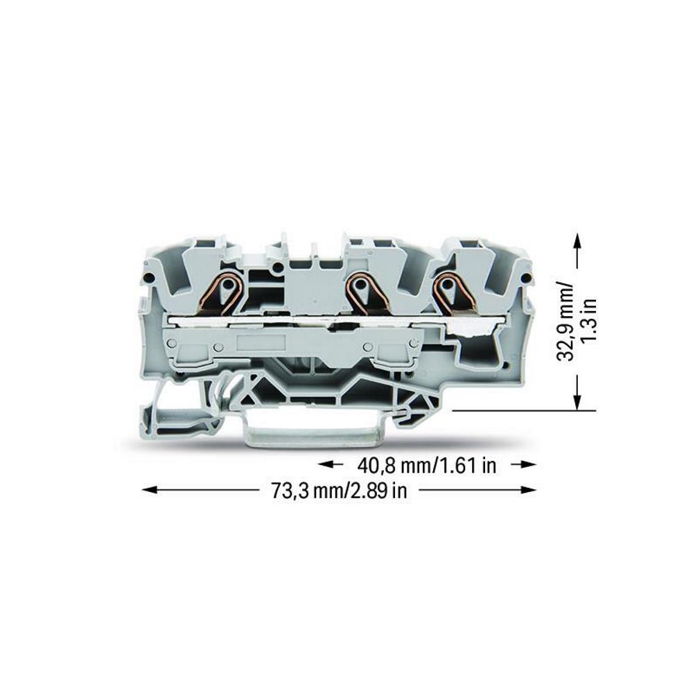 2006-1301 3-проводна клема 6,0 mm²/(10,0); 7,5 mm; Ex e II - сив Wago_small