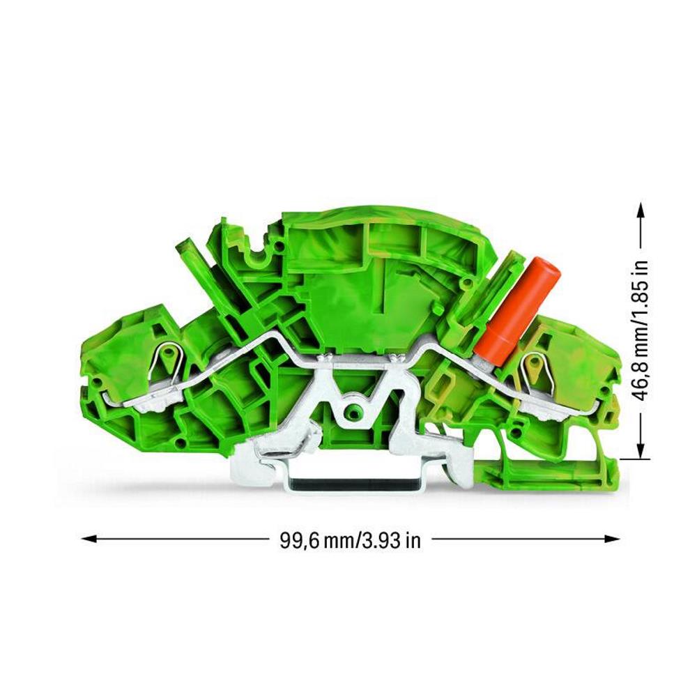 2007-8807 2-проводна клема със заземяване; 6 mm²; с тестово гнездо със защита от допир Wago_small