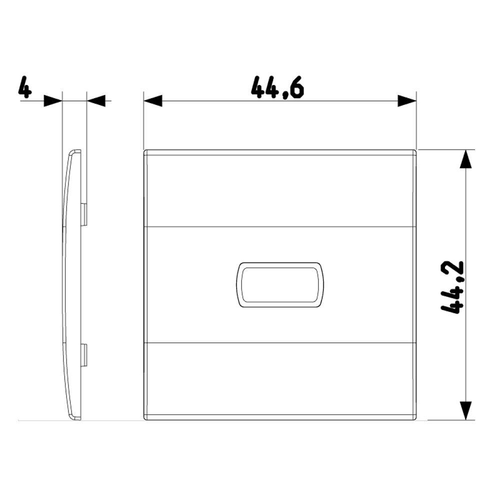 20132.0.B Капачка с персонализиран символ за аксиален бутон/ключ 2M Бял VIMAR EIKON_small