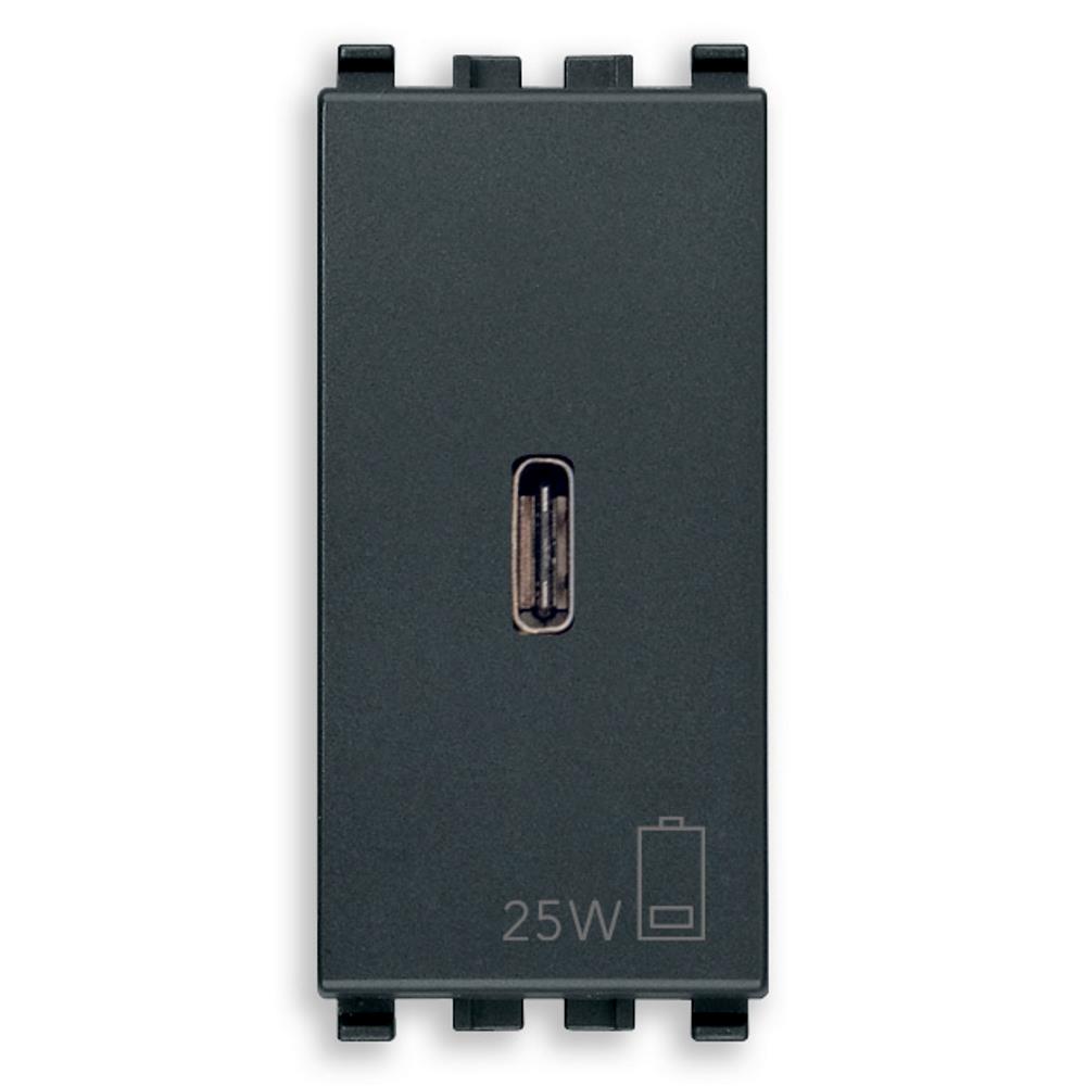 20292.C.25 C USB розетка 25W 1M сив VIMAR EIKON
