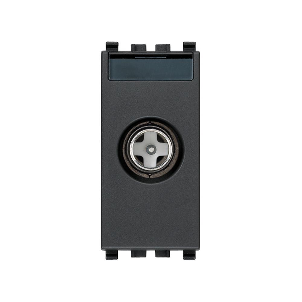 20300.01 TV-RD-SAT Телевизионна розетка крайна 1M Сив VIMAR EIKON