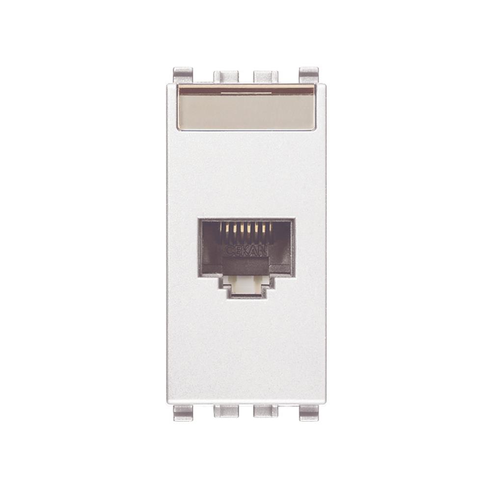20338.8.B RJ45 Cat5e Netsafe UTP Интернет розетка Бял VIMAR EIKON