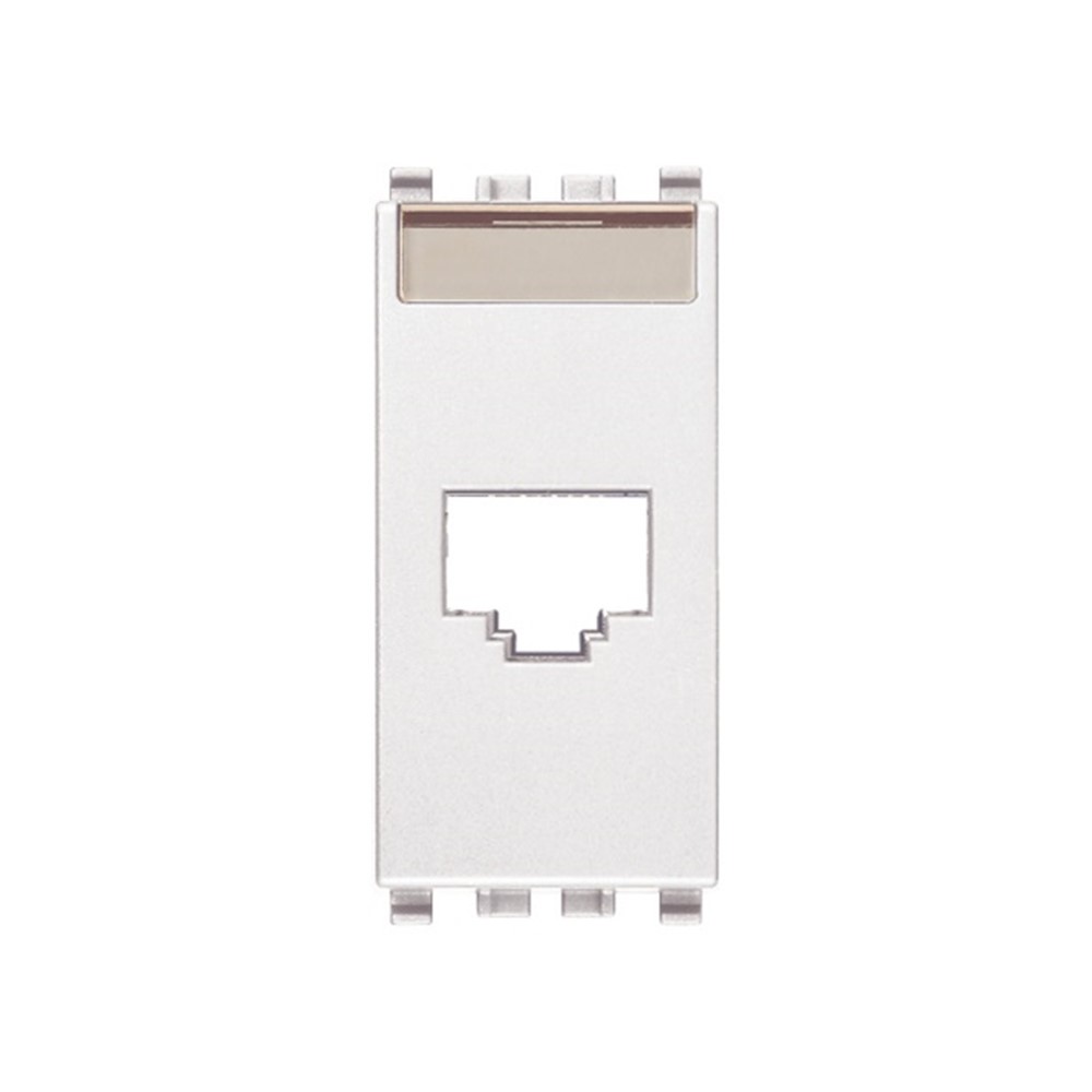 20338.C.B Лицев панел Eikon, за адаптор RJ45 AMP Avaya, Cat.5, white, Vimar